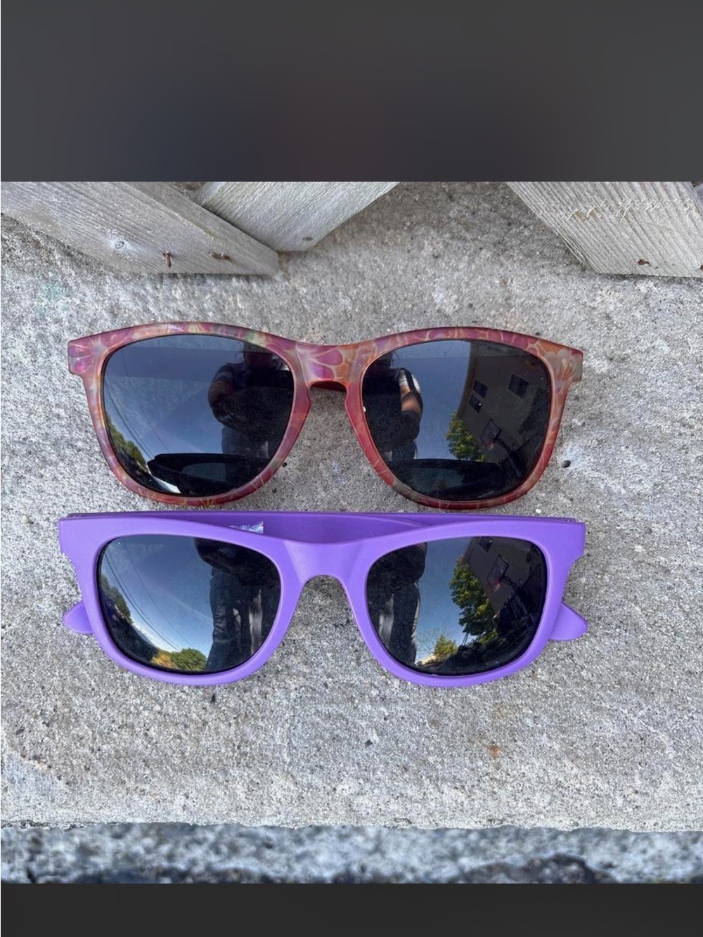 Purple and Multicolor Women's Sunglasses - Stylish UV Protection